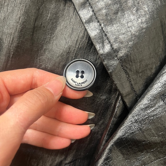 Saint Laurent black oversized trench coat with original dust bag - Picture 3 of 14